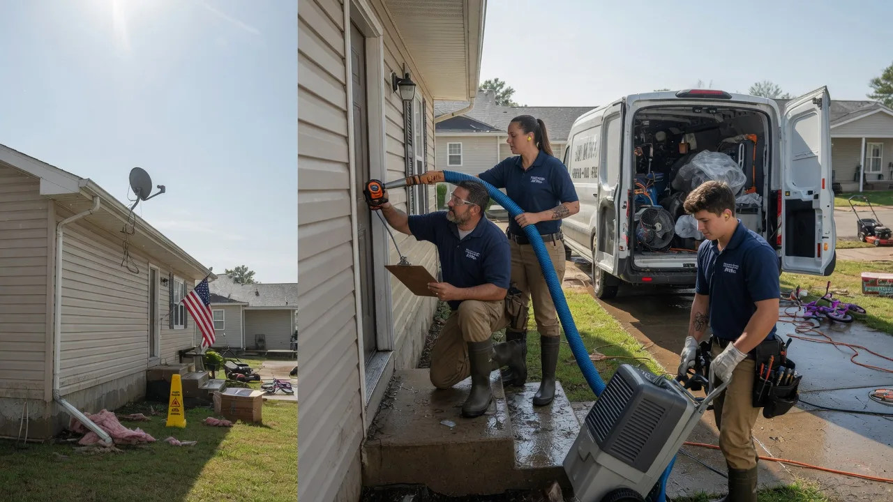 Ceiling Water Damage Restoration in Brunswick, MO near me